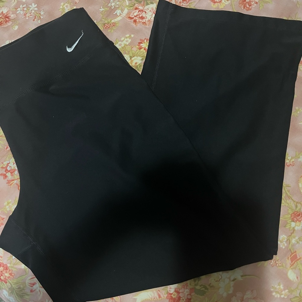 Nike Charcoal Leggings with White Logo